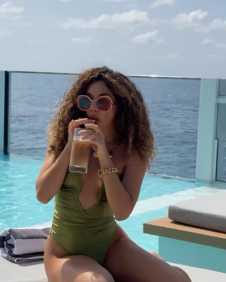 Yacht day in my favorite new suit 💚 

 #LTKStyleTip #LTKSwim