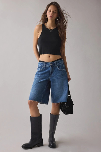 BDG Front Runner Mid-Rise Baggy Jort | Urban Outfitters (US and RoW)