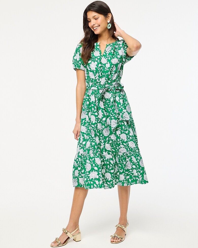 Keyhole midi dress | J.Crew Factory