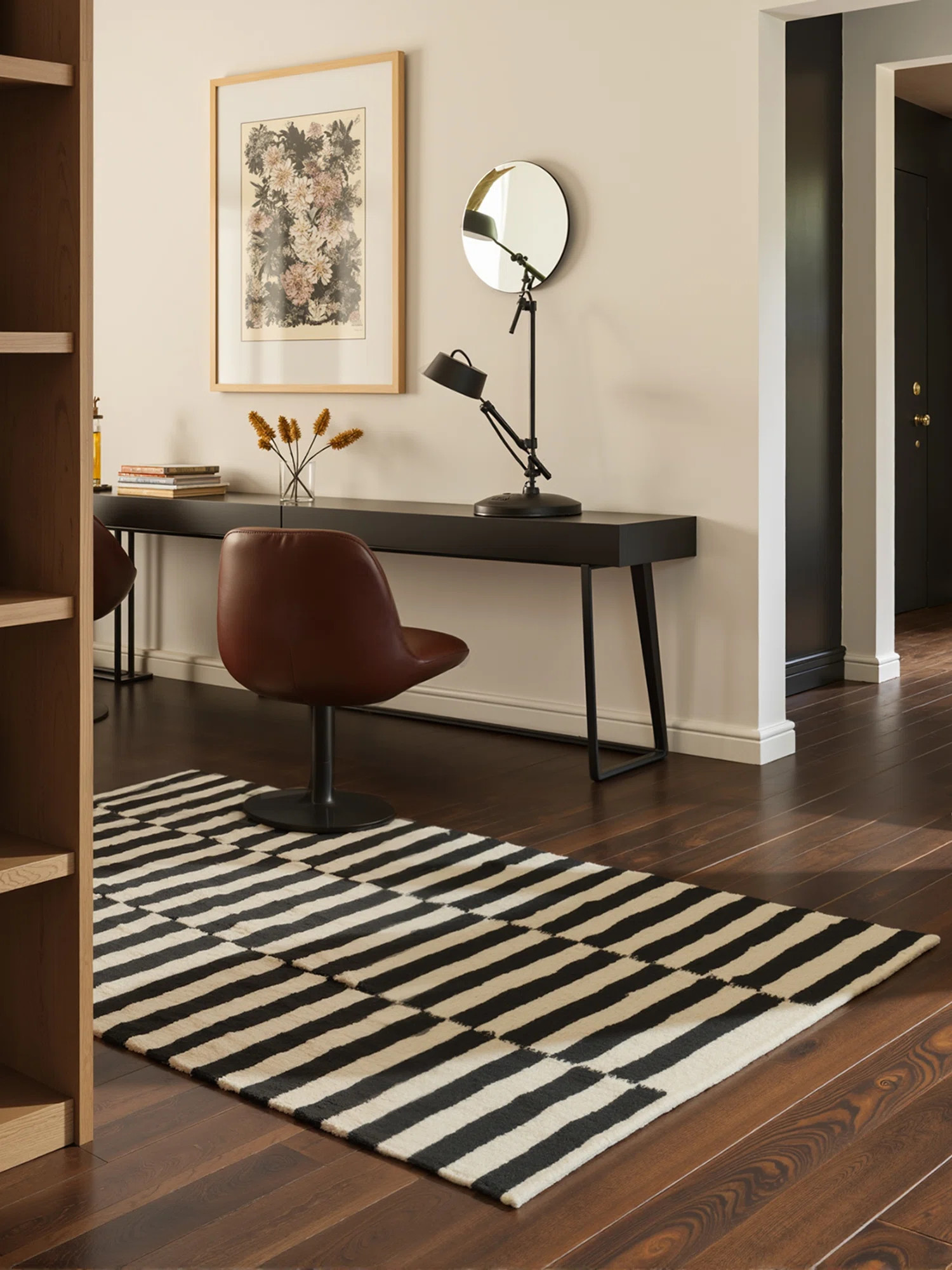 Donna Wool Rug by Hanse Home - Natural Living Room Rug, Handwoven & Eco-Friendly, Geometric Strip... | Wayfair UK