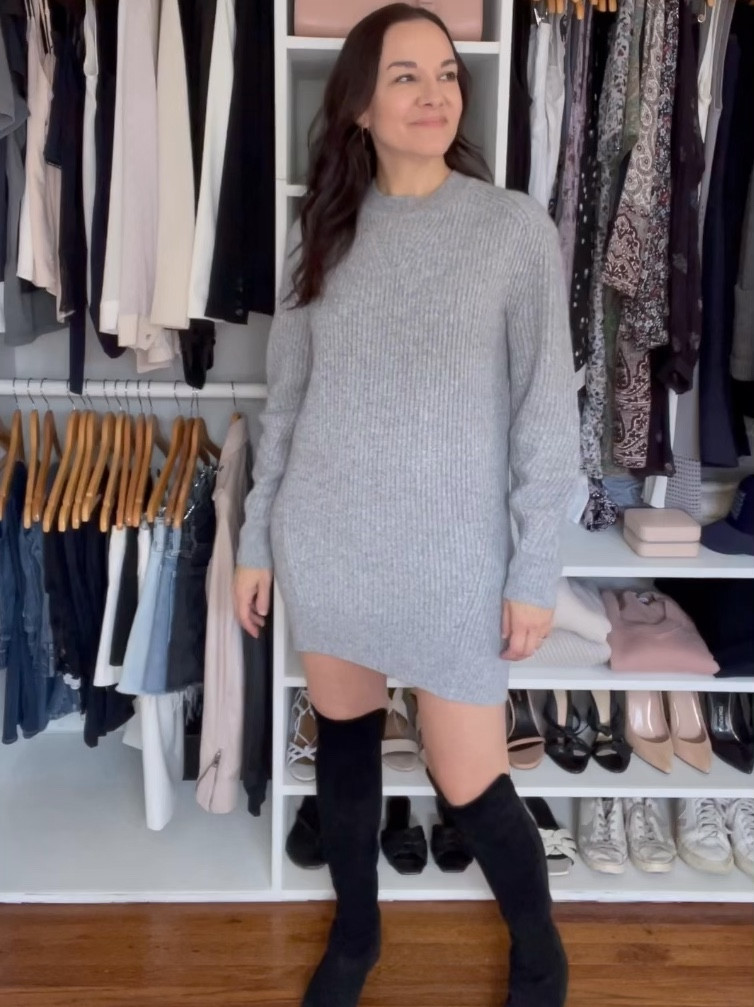 One of my favorite outfits for fall and winter. My sweater dress is sold out so I’ve linked similar options. 

#LTKOver40 #LTKStyleTip #LTKWatchNow