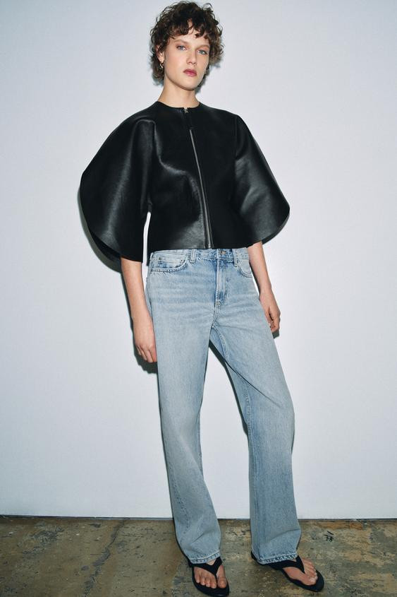 ZW COLLECTION LOW RISE STRAIGHT LEG JEANS | Zara US