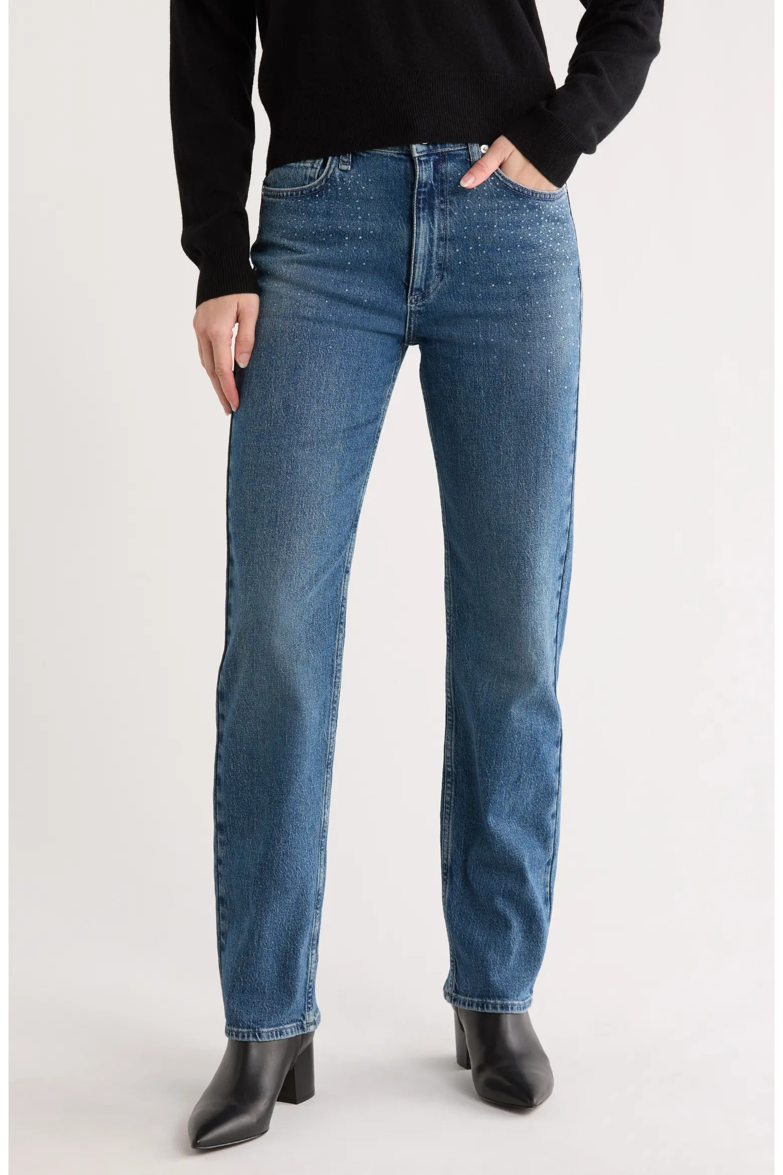 Hattie Mid Rise Straight Leg Jeans (Women) | Nordstromrack | Nordstrom Rack