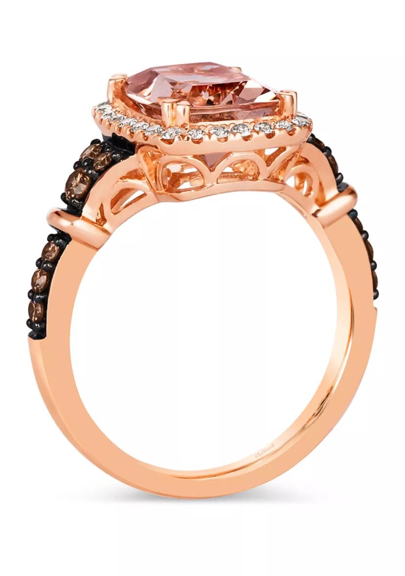 2.25 ct. t.w. Peach Morganite™, 1/4 ct. t.w. Chocolate Diamonds®, 1/5 ct. t.w. Nude Diamonds... | Belk
