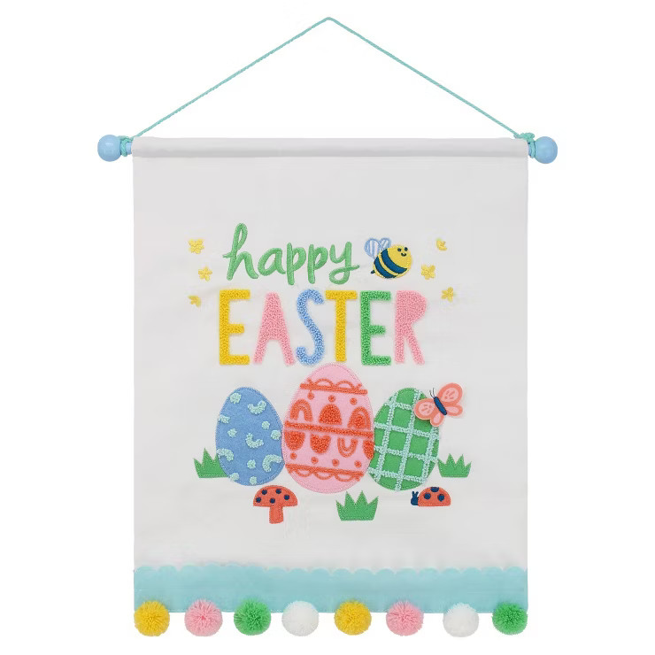 17.75"x15.75" 'Happy Easter' Fabric Wall Art - Spritz™ | Target