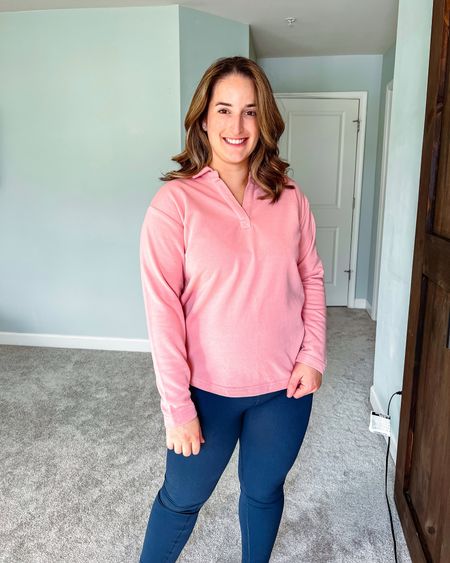 Walmart sweatshirt for spring!
I’m currently 2 months postpartum and living in loungewear! 

Current stats:
5’4”
Size M/L
170 lbs

Rose Collared Sweatshirt:
I’m wearing a size Medium, but I think I’d prefer the fit of a Large. I love the ribbing on the side!

bump friendly, grandmillennial coastal grandmother coastal classic preppy casual fashion mom style petite style, Pinterest style, style over 30, capsule wardrobe, mom style, outfit idea, outfit inspo, neutral outfit, size medium, size 8, size 10, petite fashion, petite style, fall trends, outfit inspo, shopping haul, midsize, spring outfit, spring style, postpartum 


#LTKworkwear #LTKU #LTKfindsunder100