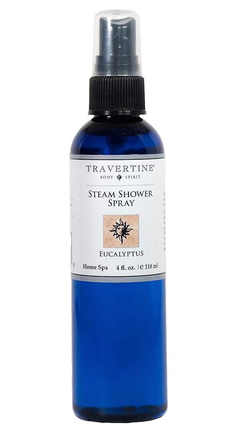 Travertine Spa Steam Shower Spray | Eucalyptus Shower Spray | Eucalyptus Oil Mist for Shower Arom... | Amazon (US)