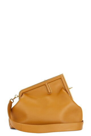 Fendi First Shoulder Bag in Brown | FWRD 