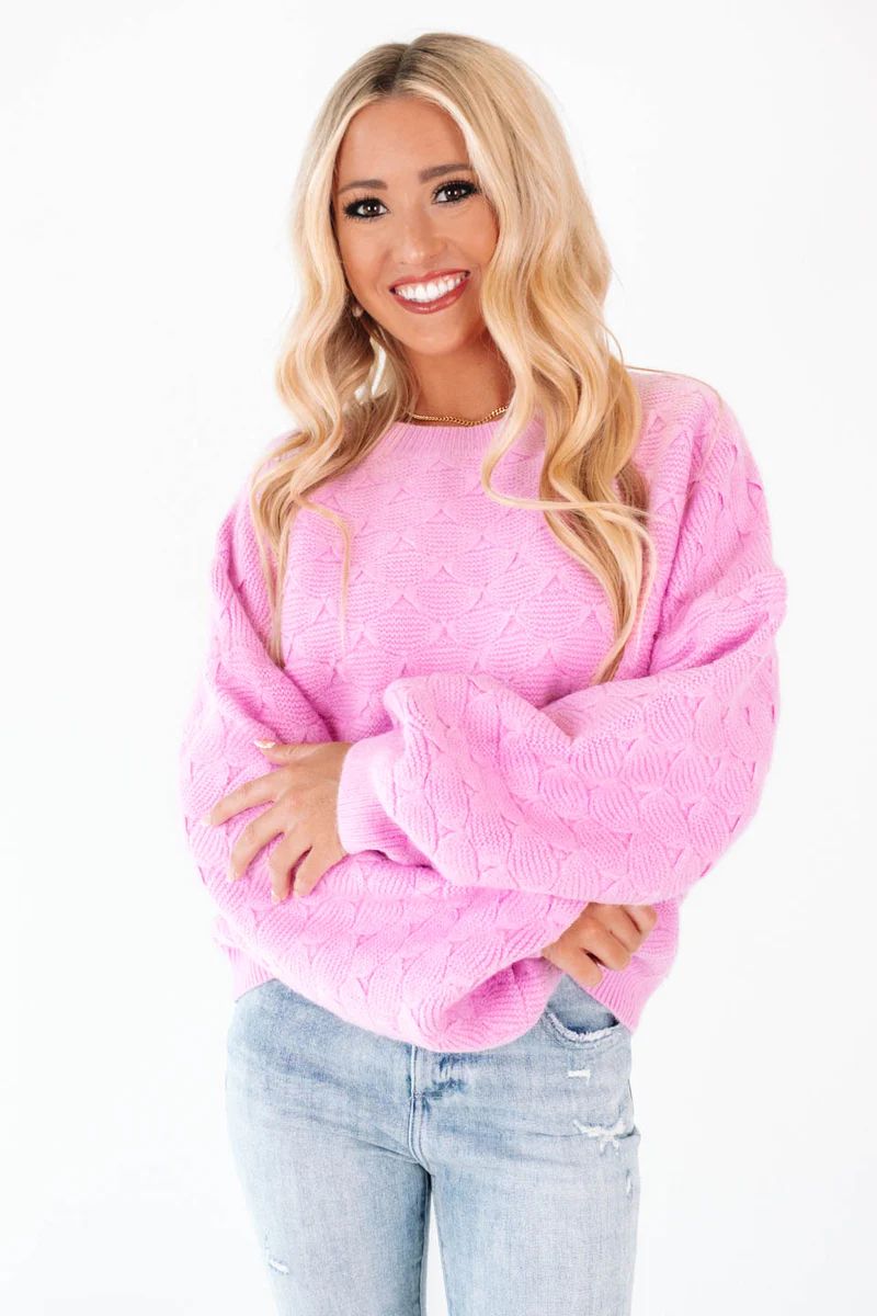 Hip To Knit Sweater - Cool Pink | The Impeccable Pig