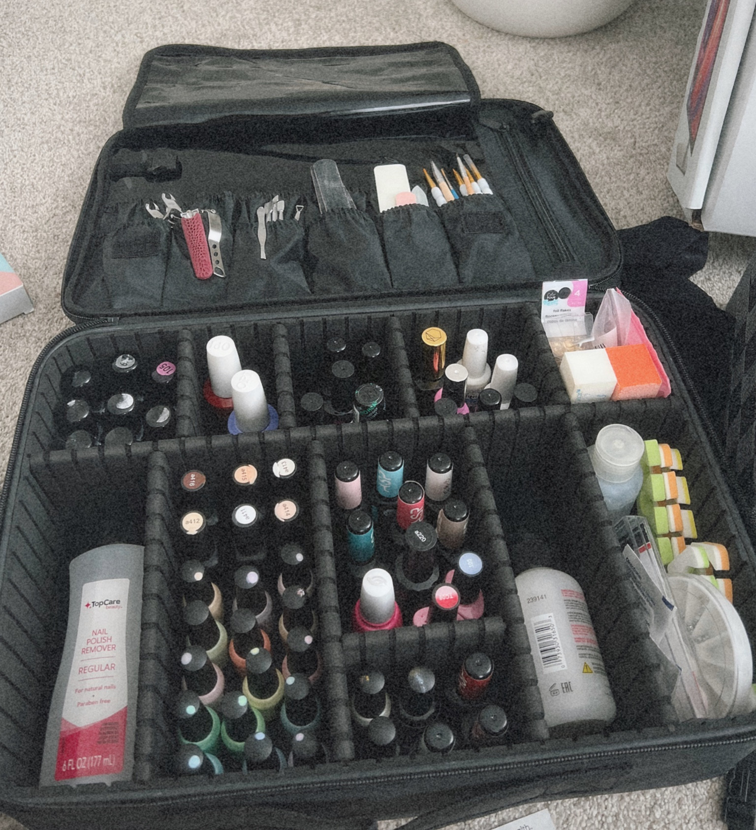 I literally condensed 3 boxes of manicure supplies into this one giant box - amazing! 

#LTKbeauty #LTKhome #LTKFind