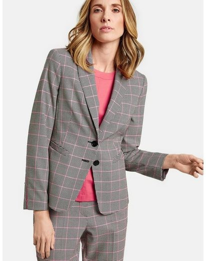 GERRY WEBER Blazer Langarm gefüttert »Blazer mit Glencheck Karo« | OTTO (DE)