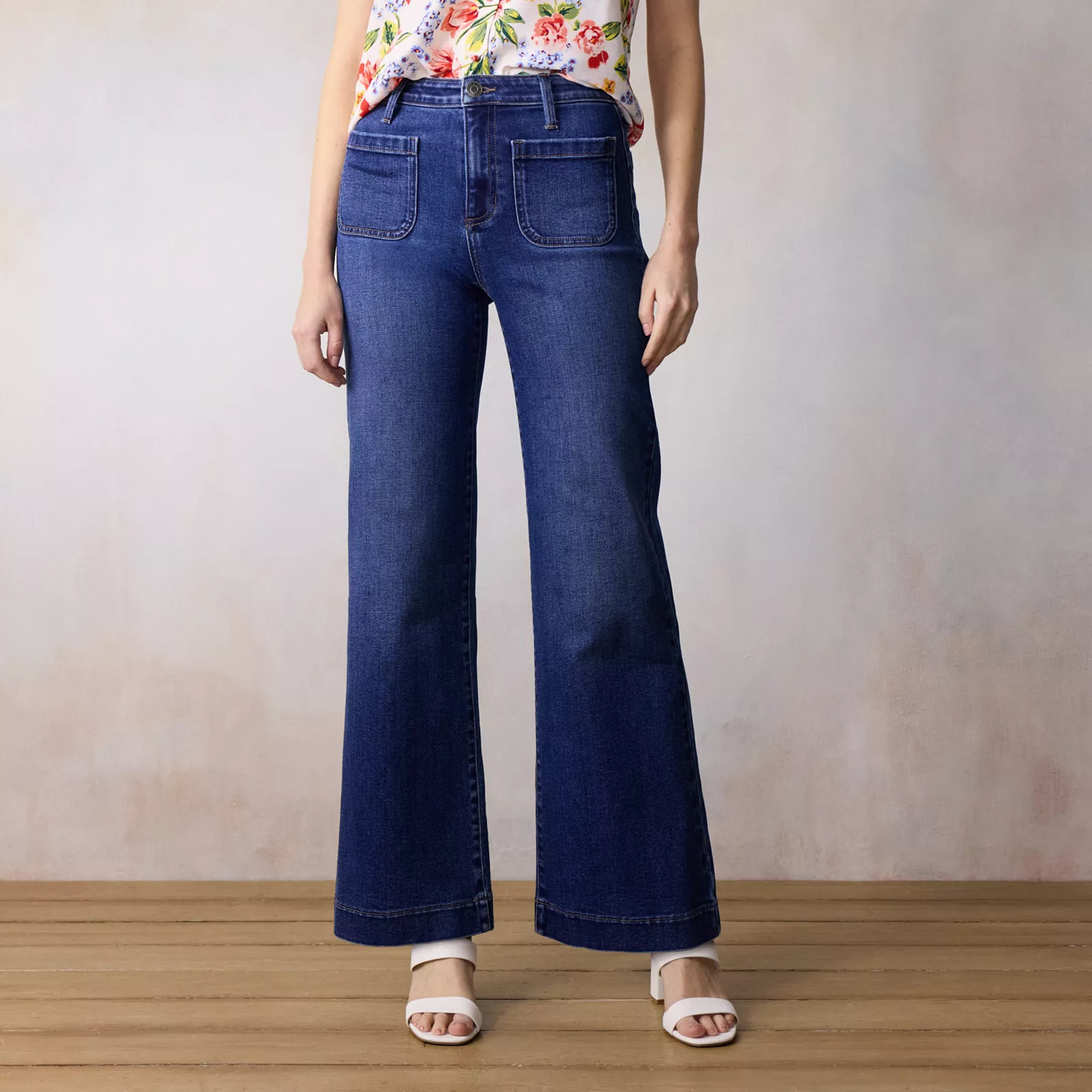 Women's LC Lauren Conrad Super High Rise Wide Leg Jeans | Kohl's