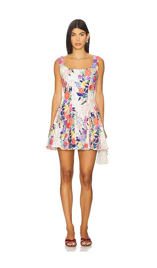 Kristen Mini Dress in Ivory Floral | Revolve Clothing (Global)