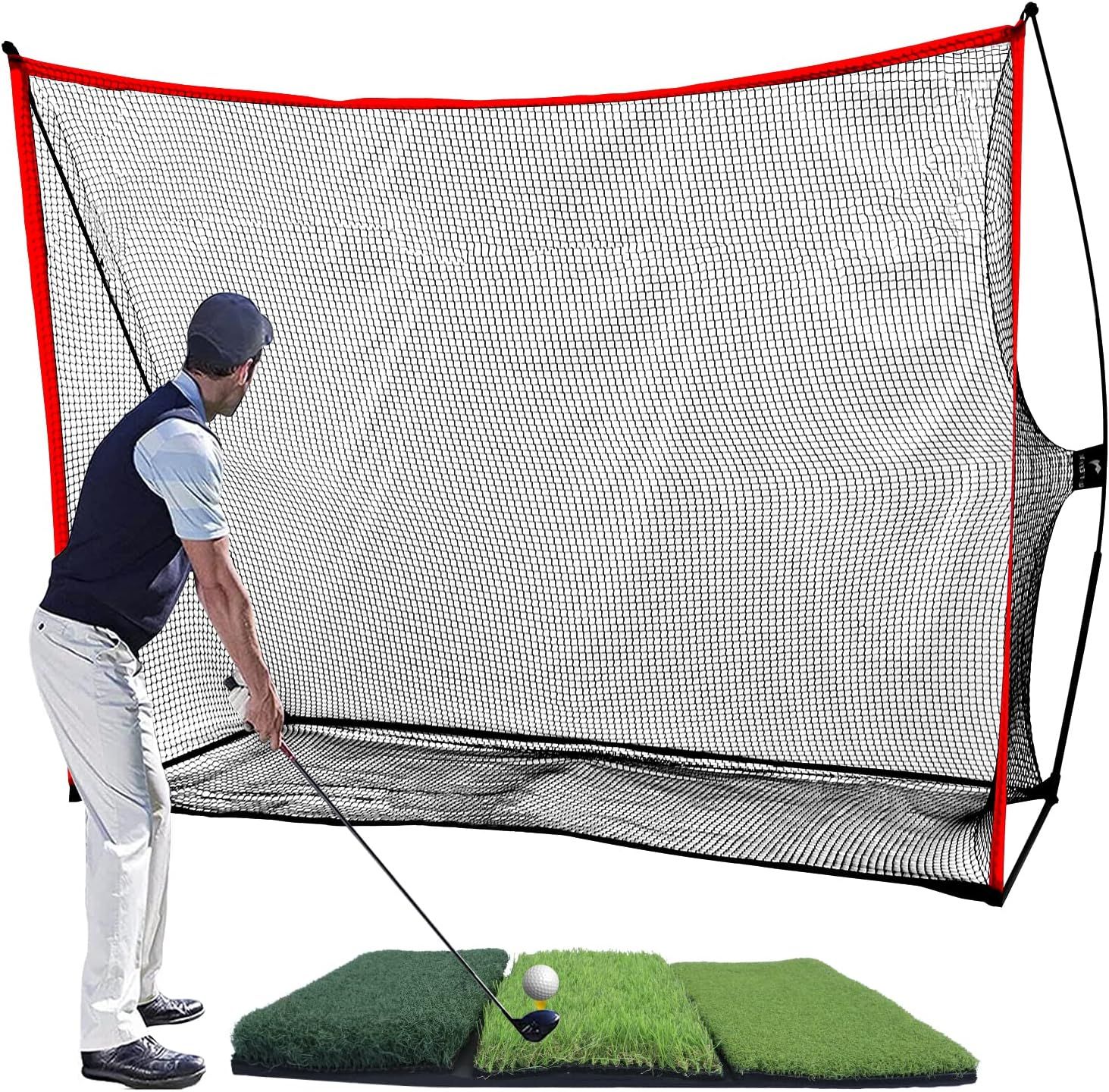 WhiteFang Golf Net Bundle Golf Practice Net 10x7 feet with Golf Chipping Nets Golf Hitting Mat & ... | Amazon (US)