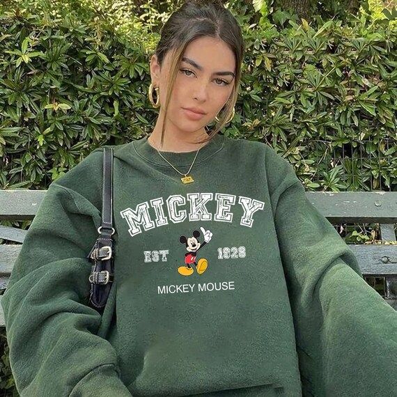 Vintage Mickey Sweatshirt Disney Crewneck Sweatshirt Disney | Etsy | Etsy (US)