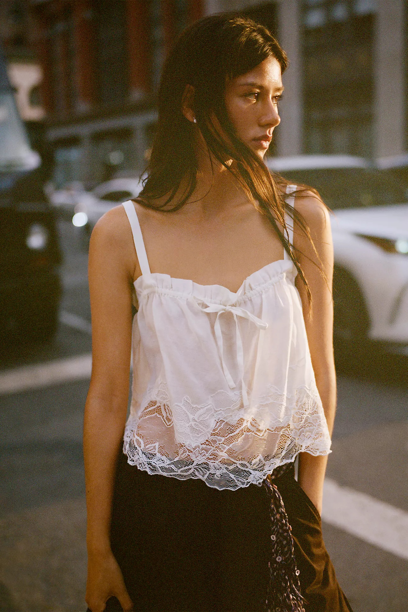 By Anthropologie Sheer Lace Cami | Anthropologie (US)