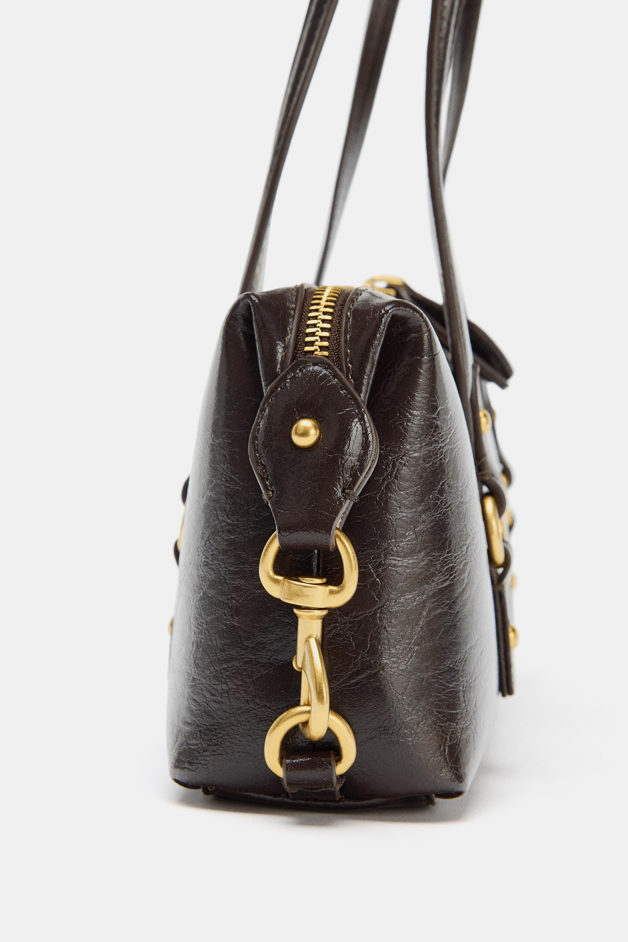 SHOULDER BAG WITH METAL DETAILS | Zara US