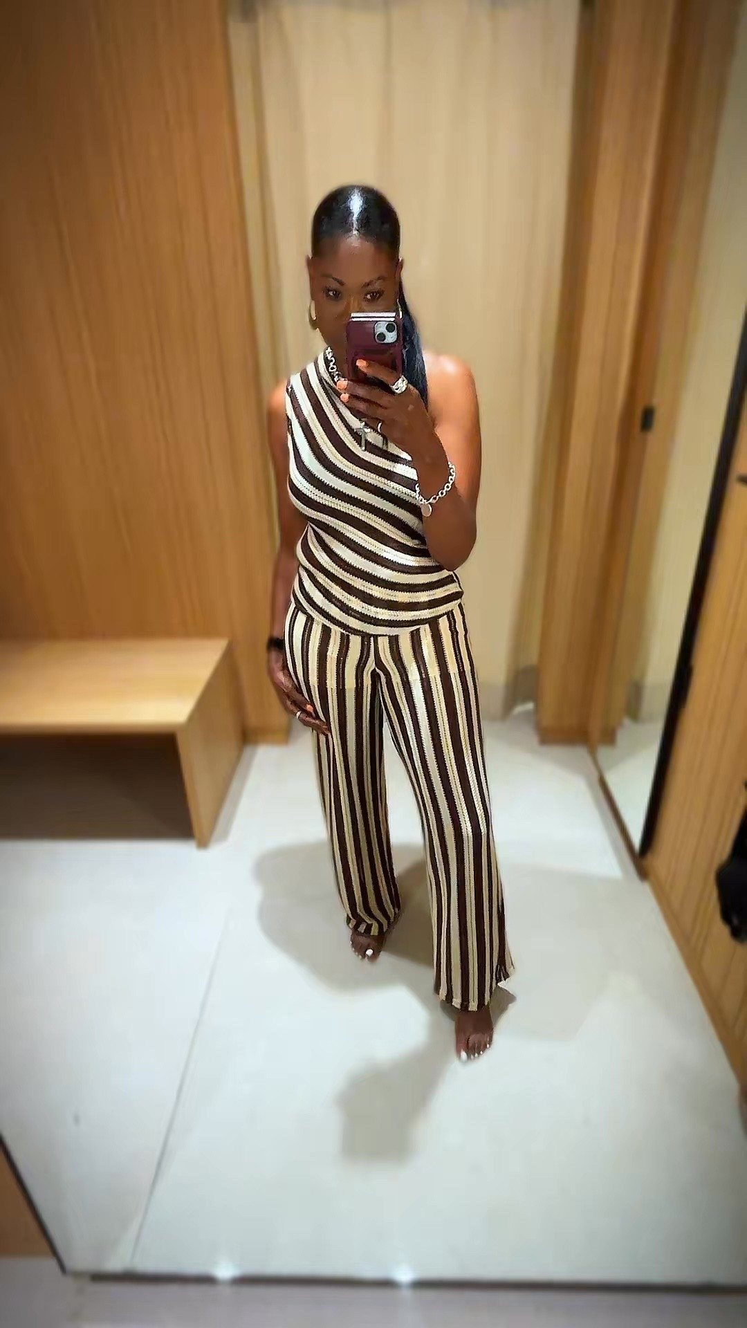 This matching striped set is giving vacation vibes! The off-the-shoulder neckline adds the perfect touch of femininity while the relaxed fit keeps it comfortable all day long. A simple outfit that makes a statement.

#LTKOver40 #LTKootd #LTKdayinmylife