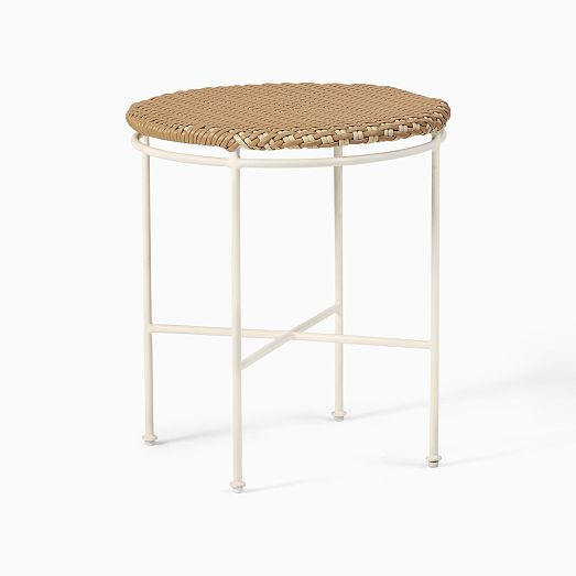 Emma Chamberlain Woven Outdoor Side Table (15") | West Elm (US)