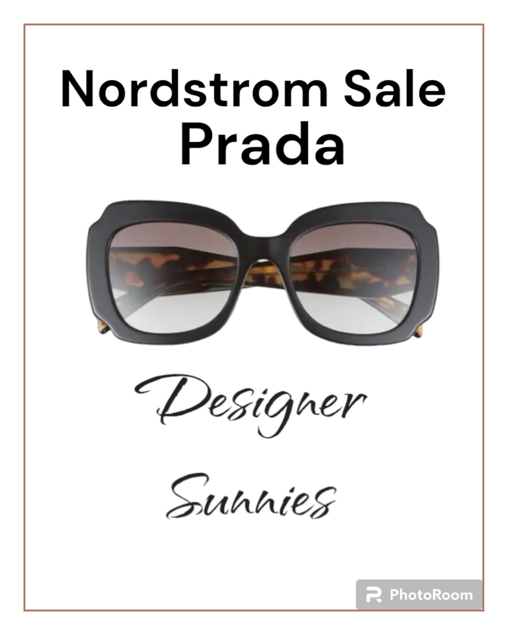 Nordstrom designer sunglasses on sale. 
#nordstrom
#pradasunglasses

#LTKsalealert
