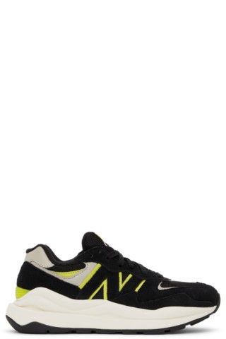 Black & Yellow 57/40 Sneakers | SSENSE