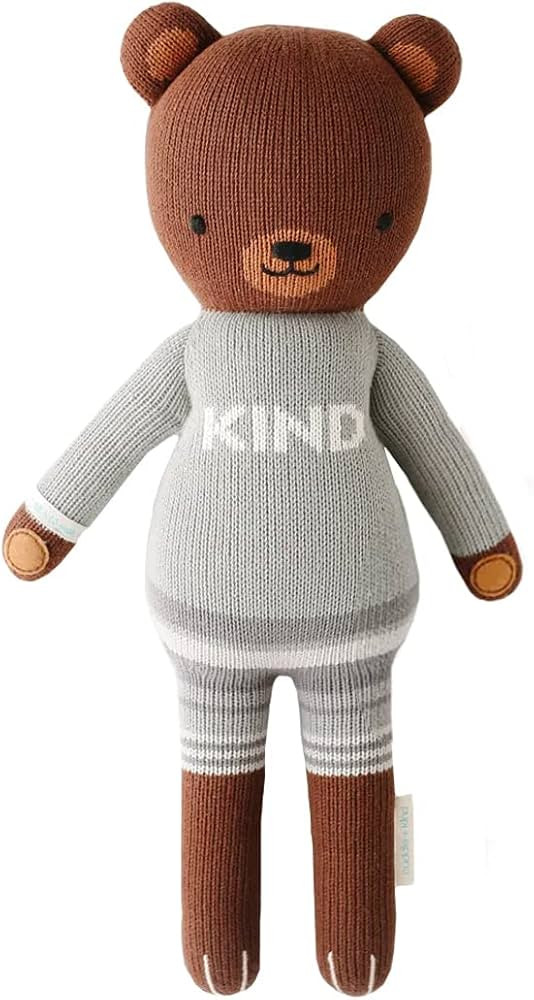cuddle + kind Oliver The Bear Regular 20" Hand-Knit Doll – 1 Doll = 10 Meals, Fair Trade, Heirl... | Amazon (US)