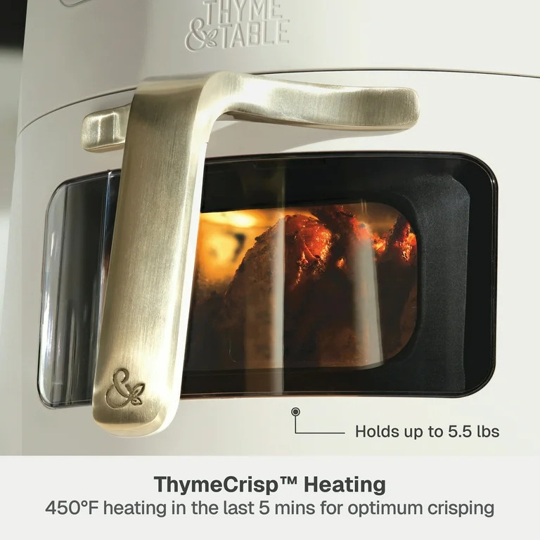 Thyme & Table 6QT Air Fryer, Sand White | Walmart (US)