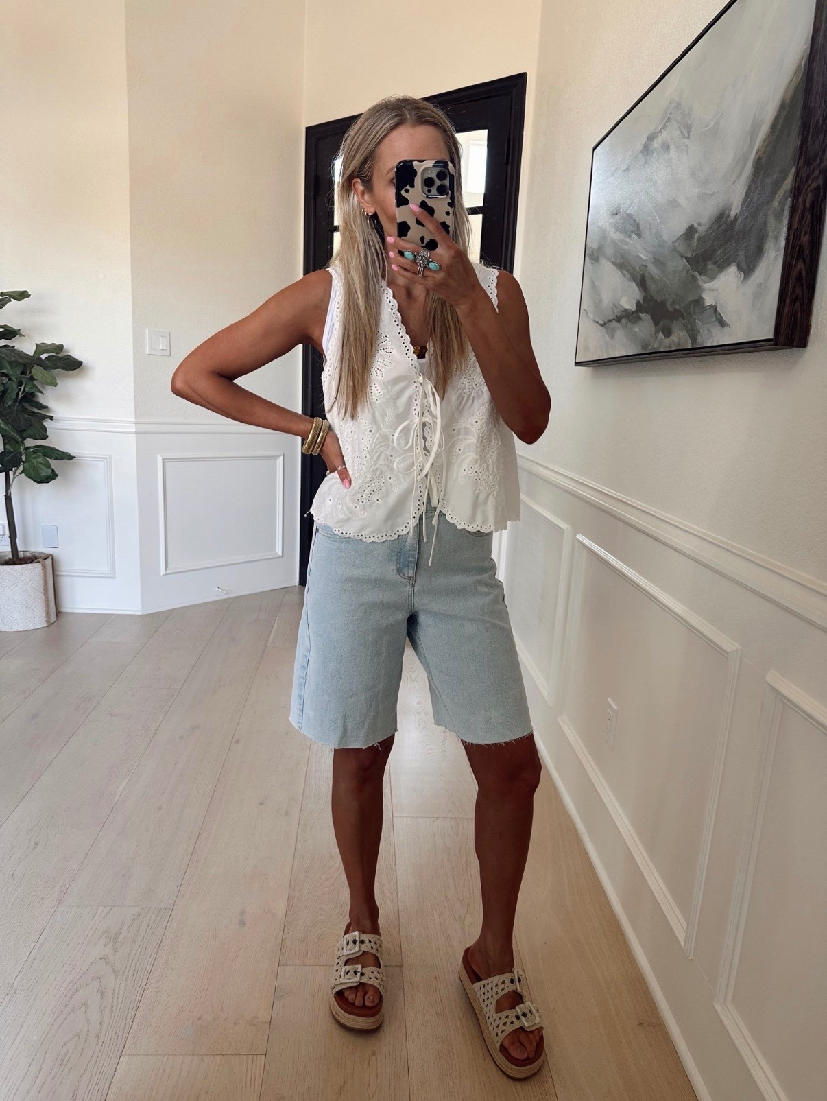 🤍 Anthro Inspired Top: wearing size s 

FP lookalike shorts for wayyyyy less: wearing size 4/ tts 

#LTKdayinmylife #LTKgrwm #LTKmomlife