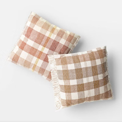 Plaid Square Throw Pillow - Threshold™ | Target