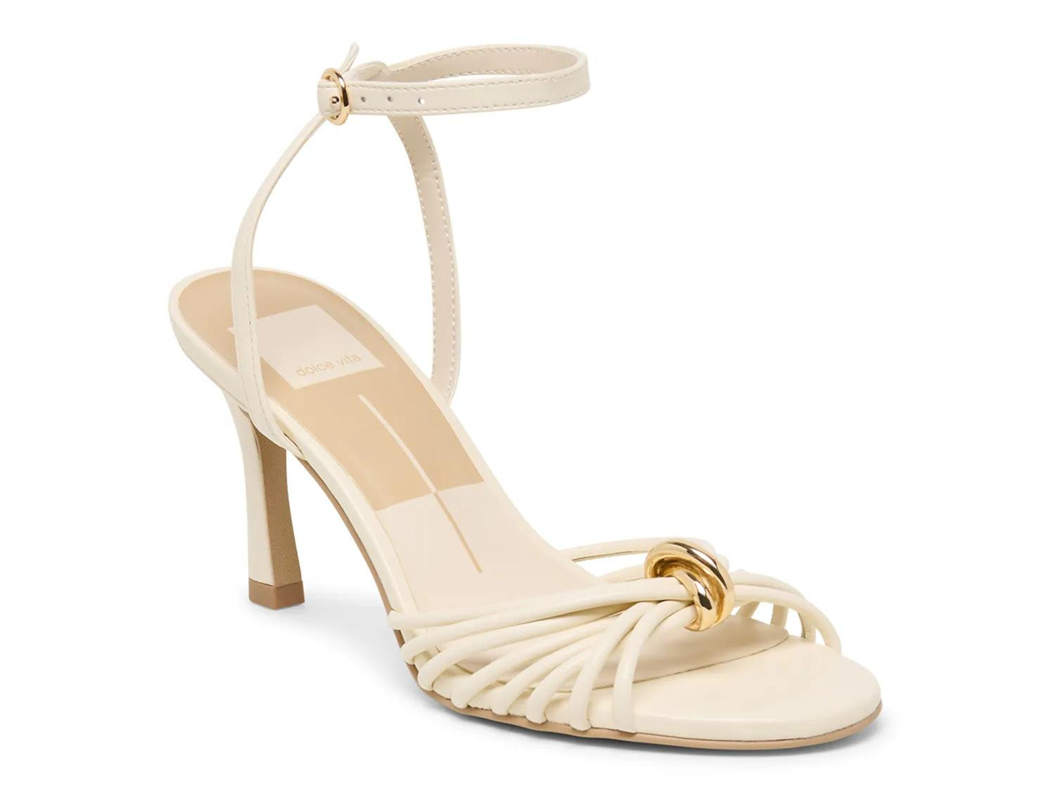 Dolce Vita Isebel Sandal | Women's | Off White Leather | Size 9.5 | Sandals | Ankle Strap | DSW