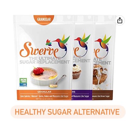 Swerve is a great healthy sugar alternative. Made with erythritol, so it doesn’t raise blood sugar. 

#LTKFind