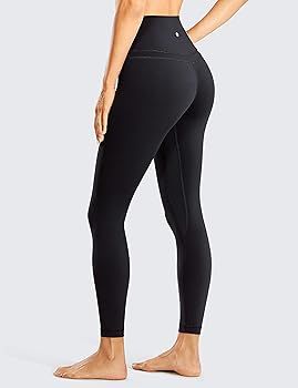 CRZ YOGA Women's Naked Feeling Workout Leggings 25 Inches - 7/8 High Waist Yoga Tight Pants | Amazon (US)