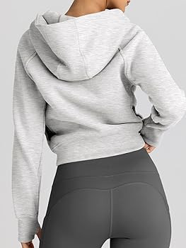 Trendy Queen Womens Zip Up Hoodies Jackets Cropped Sweatshirts Fleece Fall Outfits Casual Comfy Y... | Amazon (US)