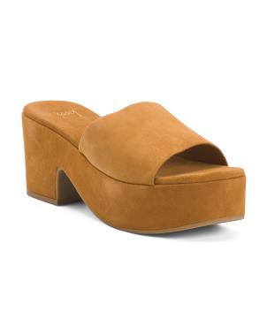 Made In Brazil Suede Prinia Heeled Sandals | TJ Maxx