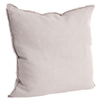 20"x20" Oversize Fringed Design Linen Square Throw Pillow - Saro Lifestyle | Target