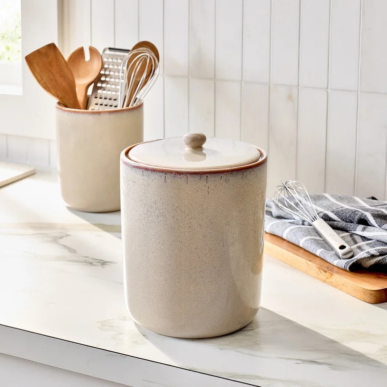 Better Homes & Gardens Large Ceramic Canister With Lid | Walmart (US)