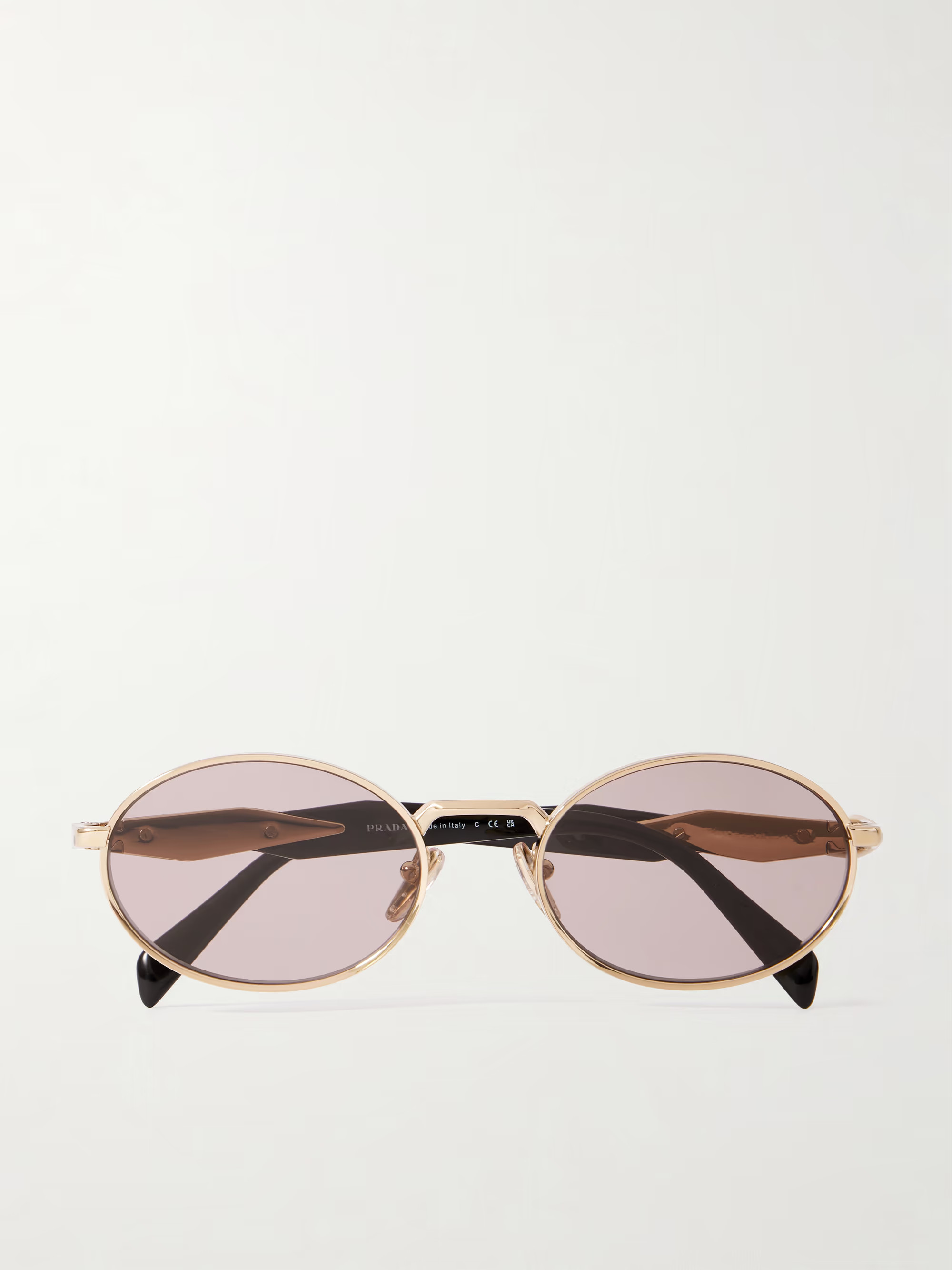 Oval-frame acetate and gold-tone sunglasses | NET-A-PORTER APAC