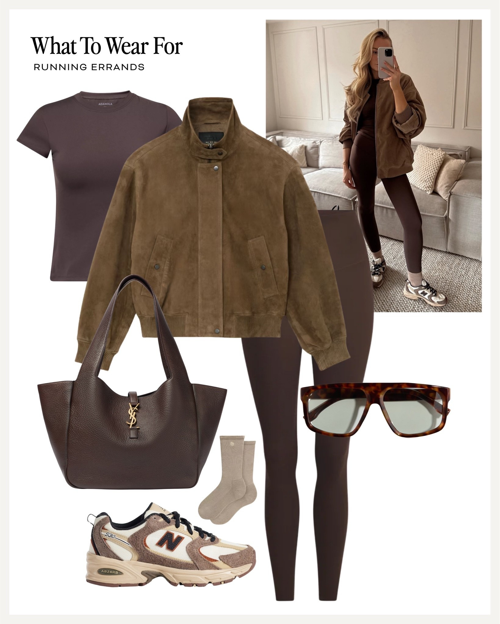 Autumn outfit inspo 🍂🤎

Running errands, suede jacket, new balance trainers, brown outfit, leggings

#LTKautumn #LTKuk