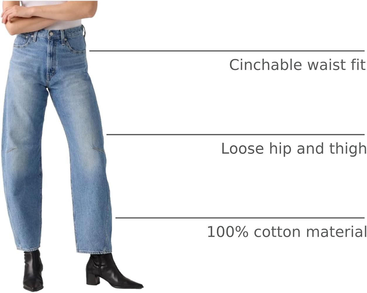 Levi's Women's Cinch Barrel | Amazon (US)
