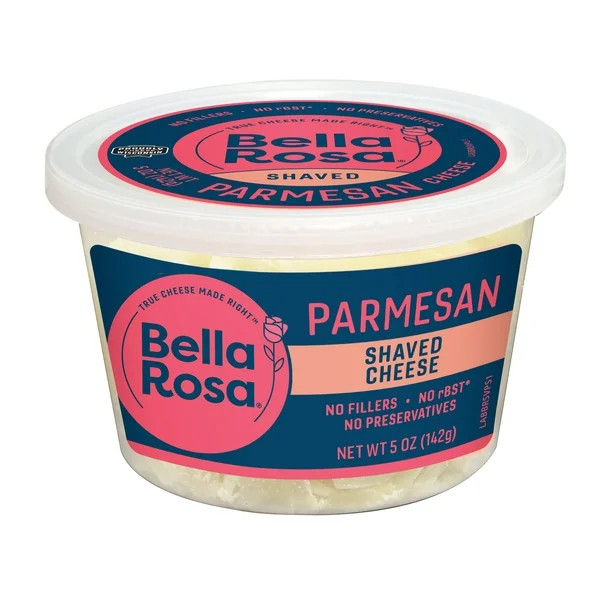 Bella Rosa Shaved Parmesan Cheese, 5 Oz - Walmart.com | Walmart (US)