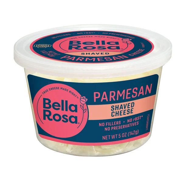 Bella Rosa Shaved Parmesan Cheese, 5 Oz - Walmart.com | Walmart (US)