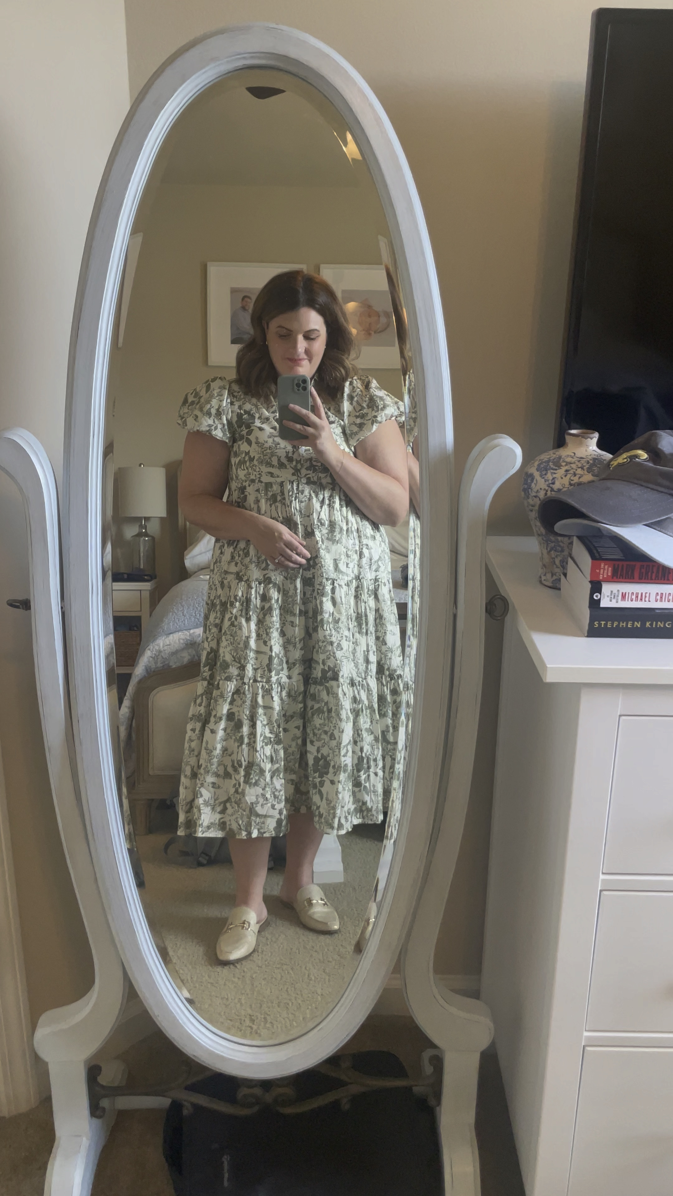 Mint Julep Boutique Toile Midi Dress | House of Color Autumn | Fall Outfits | Grandmillenial Style 