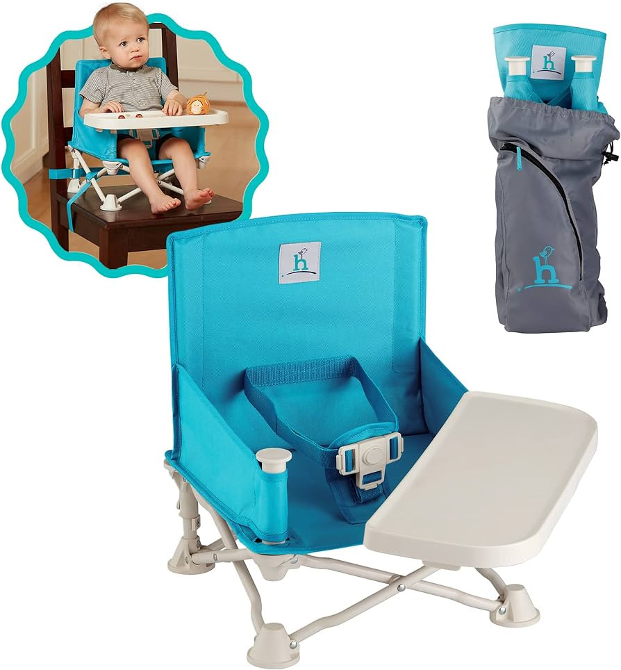 hiccapop OmniBoost Travel Booster Seat with Tray for Baby | Folding Portable Seat for Dining Tabl... | Amazon (US)