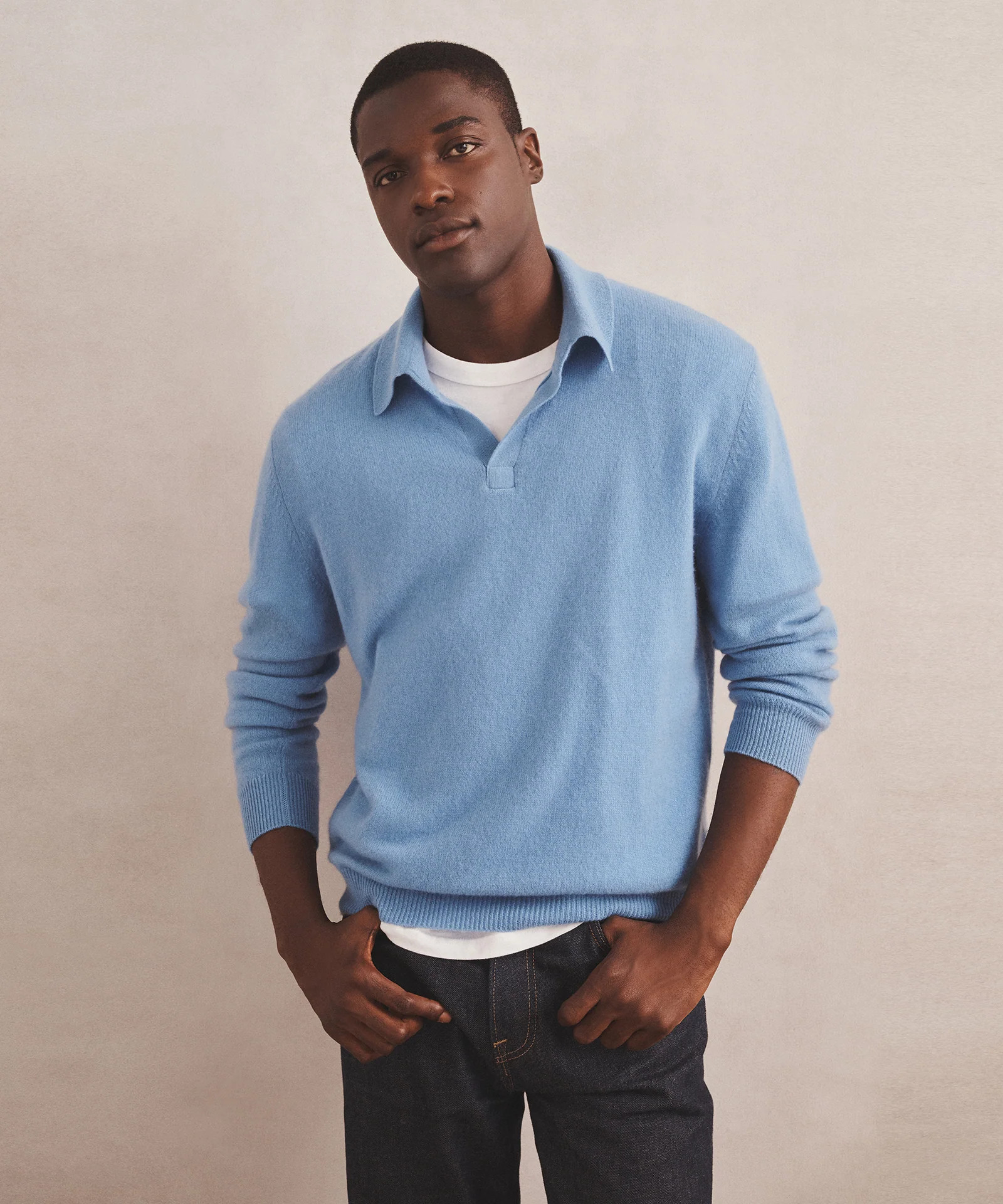 Lightweight Cashmere Relaxed Polo | NAADAM