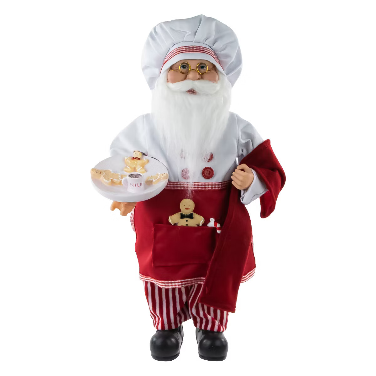 Northlight 16" Chef Santa with Cookies and Napkin Christmas Figure | Target