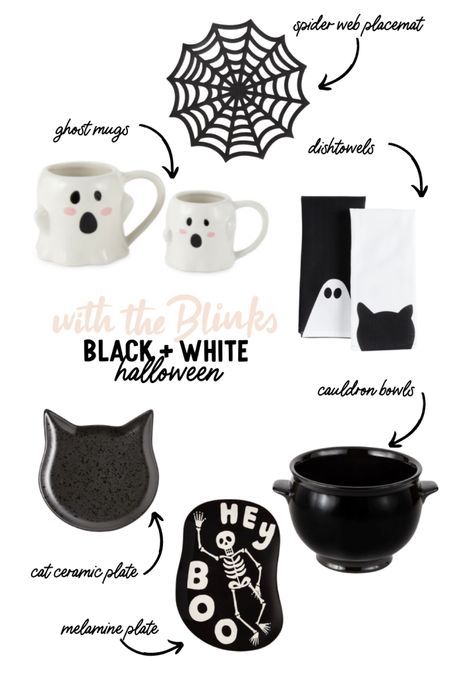 Black and white Halloween goodies for your kitchen 

#LTKHalloween #LTKSeasonal #LTKkids