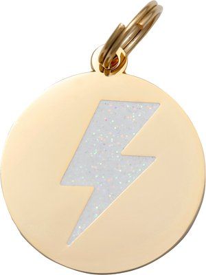 Two Tails Pet Company Lightning Bolt Personalized Dog & Cat ID Tag | Chewy.com