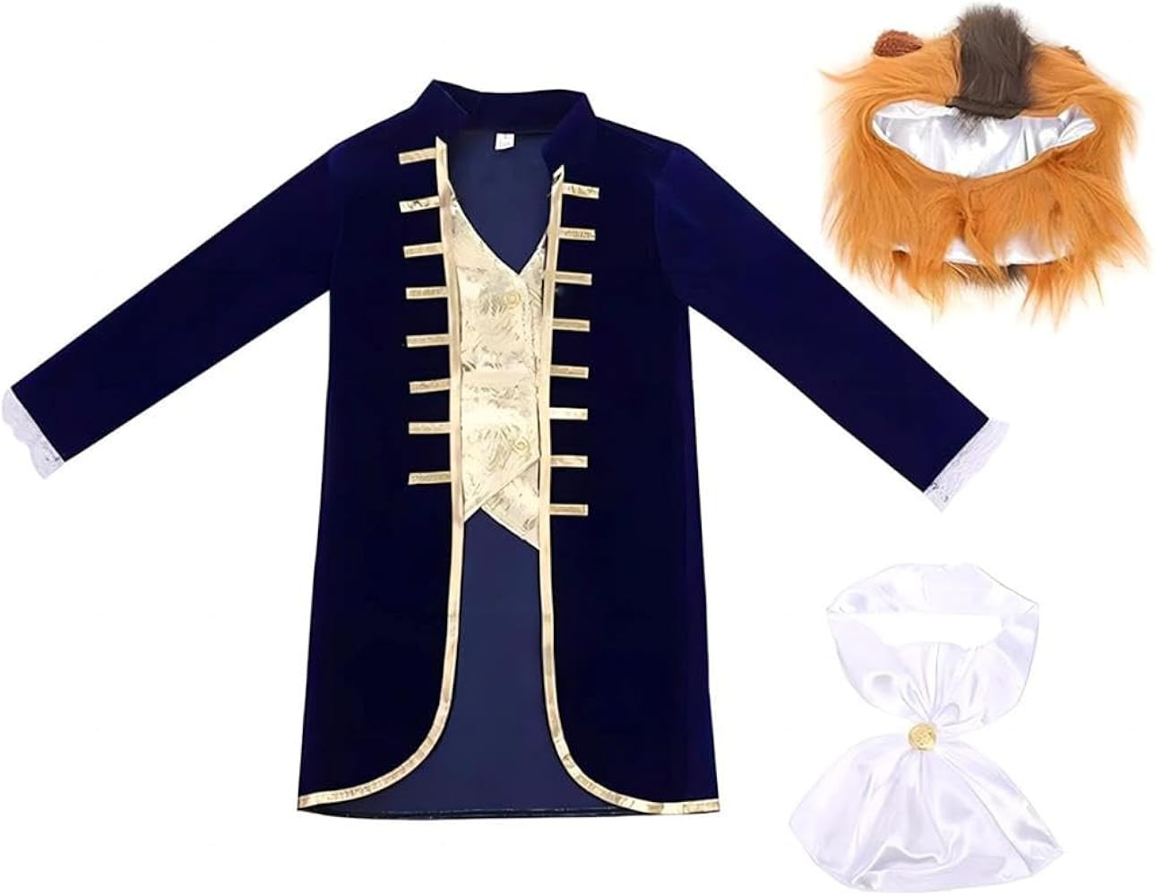 Dressy Daisy Beast Prince Charming Costume for Kids Boys Toddler Medieval Cosplay Outfit with Hoo... | Amazon (US)