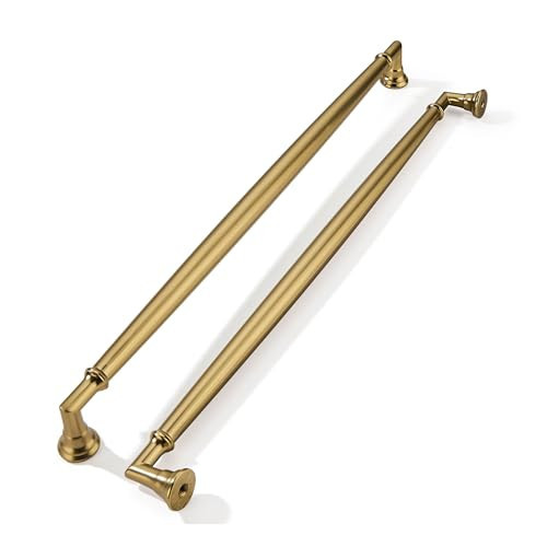 khtumeware 10 Pack 10 Inch(256mm) Champagne Bronze Cabinet Pulls Heavy Duty Soild Satin Brass Cabinet Handles Kitchen Cabinet Hardware for Cupboard Drawer Handles Dresser Pulls | Amazon (US)