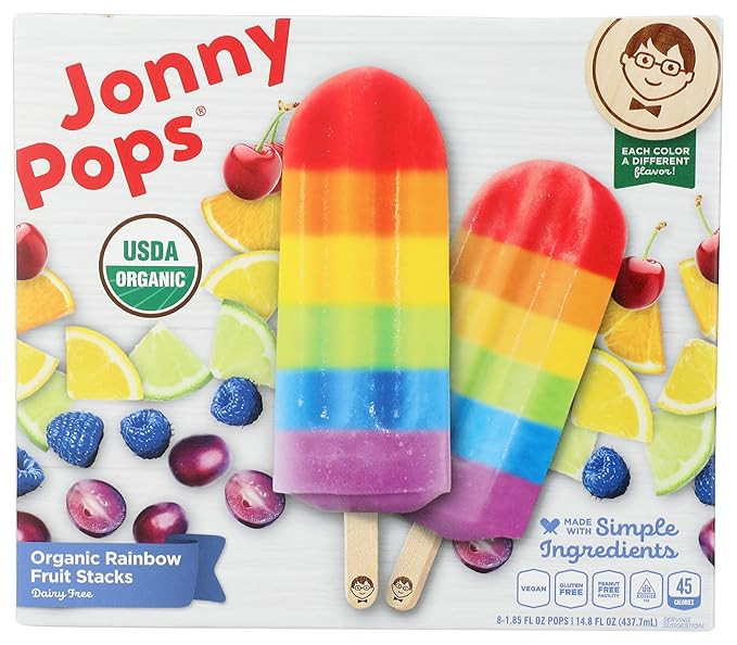 JONNYPOPS Organic Rainbow Fruit Stacks, 14.8 FZ | Amazon (US)